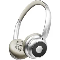 Logilink BT0072BR Over Ear Kopfhörer Bluetooth® Silber