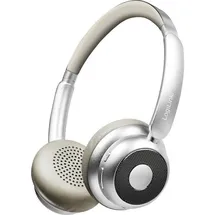Logilink BT0072BR Over Ear Kopfhörer Bluetooth® Silber
