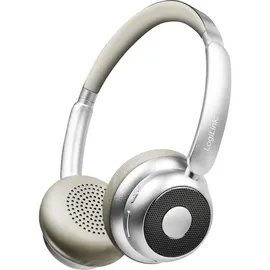 Logilink BT0072BR Over Ear Kopfhörer Bluetooth® Silber