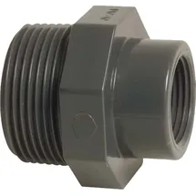 PROFEC PVC-U Reduzierring Aussengewinde x 1/2 Zoll IG, 10 bar, grau