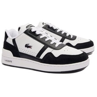 Lacoste T-Clip Logo Sneaker Herrenschuhe Schnürschuhe Weiß Freizeit, Schuhgröße:EUR 45 | UK 10.5