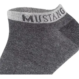 Mustang Casual Bio-Baumwolle Sneakersocken 6er Pack Grau 43-46