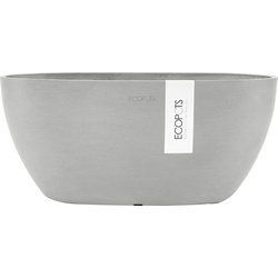 ECOPOTS Blumentopf SOFIA White Grey, BxTxH: 13x13x13,5 cm grau|weiß