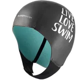 Buddyswim Neopren-Schwimmkappe 2mm Freiwasser Schwimmen mit Klettverschluss - Größe L