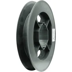 Rollladen-Gurtscheibe SCHELLENBERG "Maxi für 23 mm Gurtbreite und 60 mm Achtkantwelle", grau (grau, schwarz), Spulen, passendes Rollladenkasten-Zubehör, Durchmesser der Scheibe 19 cm