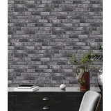 A.S. Création Steintapete 10 m x 0,32 m 0 g Braun/Grau/Silber 388124