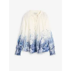 bonprix Bluse mit Seidenanteil, grau, 50, Seide