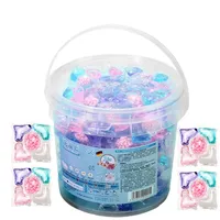 Waschmittel Kapseln - Farbschutz Und Weichspüler | Waschperlen für Kleidung und Waschpods | für Wohnung Badezimmer Zuhause Wohnheim Hotel Jeans Handtücher Bettwäsche T-Shirt Bluse