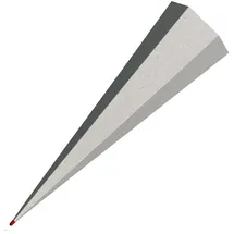 ROTH Rohling grau 85 cm 6-eckig