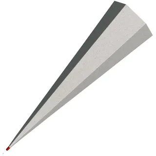 ROTH Rohling grau 85 cm 6-eckig