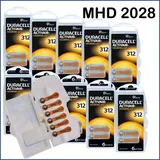 60 x Duracell Activair 312 Hörgerätebatterien (10x 6er Blister) braun  MHD 2029