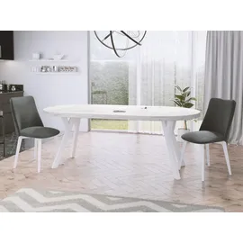WFL GROUP Designer Ø 100 cm weiß
