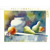 Calvendo Puzzle Obst und Vase 1000 Teile Puzzle quer