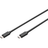 Digitus USB 2.0 Anschlusskabel 1,0m Typ-C zu C High Speed St./St. schwarz