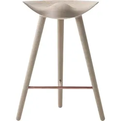 Ml 42 Counter Hocker helle Eiche mit Kupfer-Verbindung