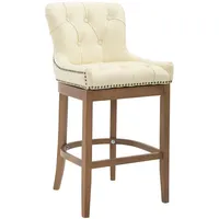 CLP Barhocker Lakewood Echtleder, Antik-hell creme