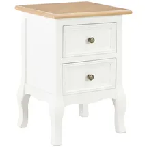 vidaXL Nachtschrank 35 x 30 x 49 cm Weiß