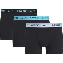Nike Boxershorts 3er Pack light amry blue / schwarz XL