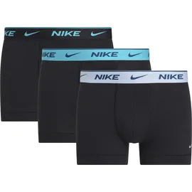 Nike Boxershorts 3er Pack light amry blue / schwarz XL