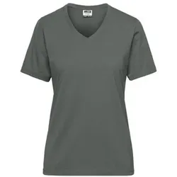 Damen BIO Workwear T-Shirt JN1807, dunkelgrau, Größe M - dunkelgrau - M