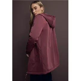 STREET ONE Langer Blouson mit Kapuze - Rot