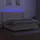 vidaXL Boxspringbett mit Matratze & LED Creme 200x200 cm Stoff