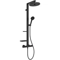 Ideal Standard Ceratherm Alu+ Duschsystem mit Thermostat Silk Black BD583XG