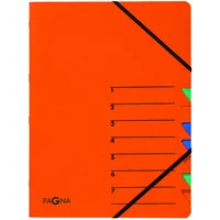Pagna Ordnungsmappe Easy 7 Fächer, 1-7) orange