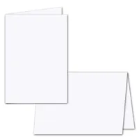 100x faltbares Einlege-Papier für DIN A5 Doppelkarten - hochweiß - 297 x 210 mm (210 x 148 mm gefaltet) - ideal zum Bedrucken mit Tinte und Laser - hochwertig Mattes Papier von Gustav NEUSER