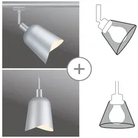 Paulmann URail Schirm Alvaro DecoSystems 144mm Chrom matt/Weiß