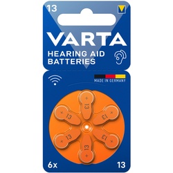 Hearing Aid 13, 6er Blister, Hörgeräte-Batterien