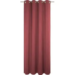 Vorhang ADAM "Uni Collection" Gr. 4, rot (dunkelrot), B:145cm H:245cm, Baumwolle (Bio-Baumwolle), Gardinen