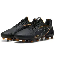 Puma King Ultimate AG/FG Herren black/heat fire/silver 39
