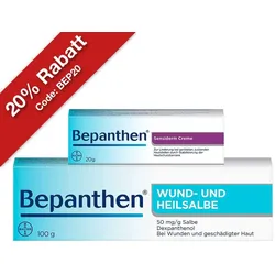 Bepanthen Set bei trockenen Hautstellen