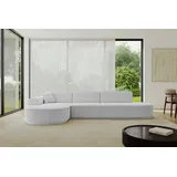 altdecor Ecksofa Ottomane Links MARI-L2-v3 - 328x171x83 cm Hellgrau Bouclé