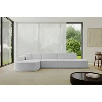 altdecor Ecksofa Ottomane Links MARI-L2-v3 - 328x171x83 cm Hellgrau Bouclé
