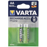 Varta Phone Power Akku Mignon/AA 1600mAh 2er Pack Telefon Akku