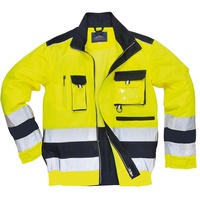 Portwest Lille Warnschutz-Jacke , Größe: XXXL, Farbe: Gelb/Marine, TX50YNRXXXL