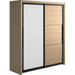 Kleiderschrank GAMI "Kleiderschrank 2 Türen, Kinderkleiderschrank", braun (kastanie natur), B:191cm H:220cm T:63cm, Spanplatte, Schränke, Kinderschrank Kinderkleiderschrank, In 2 Farben erhältlich