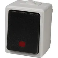 McPower Taff, 250V~/10A, IP44, AP, grau