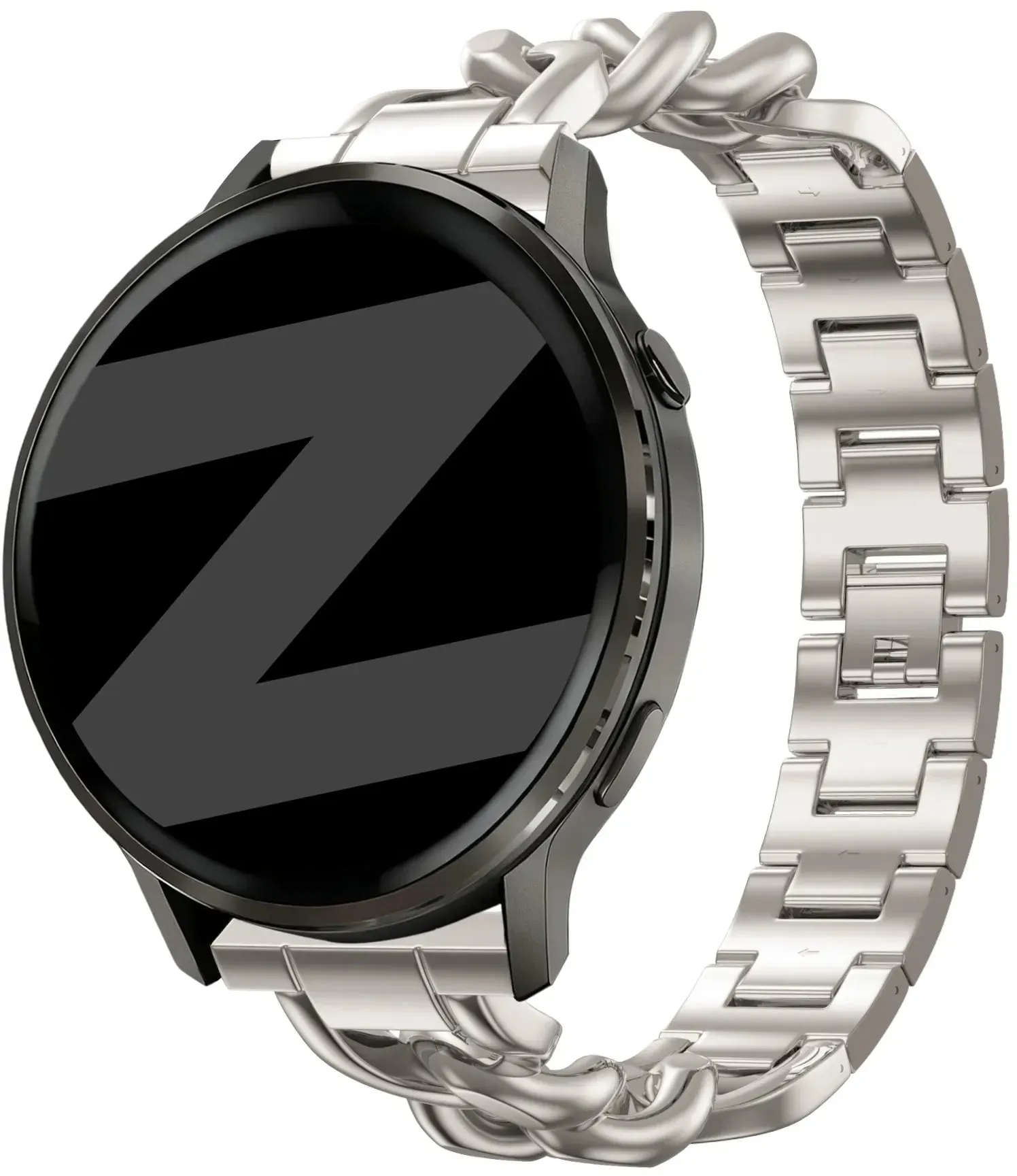 Bandz Garmin Approach J1 Armband Stahl 'Chains' für Garmin Approach J1 - Polarstern - Clip Verschluss