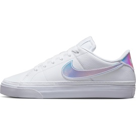 Nike WMNS Court Legacy NN Sneaker, White/Multi-Color-Football Grey-BLA, 40.5
