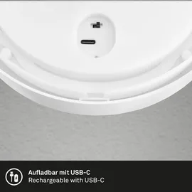 Briloner - LED Wandlampe Akku mit Bewegungsmelder, Dämmerungssensor, 20 sek. Timer, Aussenlampe, Wandleuchte aussen, LED Strahler außen, Außenleuchte, Außenwandleuchten, 17x7 cm, Weiß