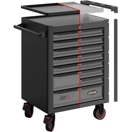 VIGOR Werkstattwagen Edelstahl 723 x 459 x 1002 mm schwarz/weiß leer