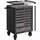 VIGOR Werkstattwagen Edelstahl 723 x 459 x 1002 mm schwarz/weiß leer