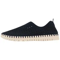 Ilse Jacobsen TULIP4031 Slipper Dehnbare, recycelte Mikrofaser, Naturkautschuksohle, Polsterung blau 41 EU