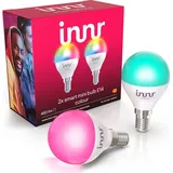 Innr Zigbee E14 LED, funktioniert mit Philips Hue*, smart Lampe White & Color 2-er Pack
