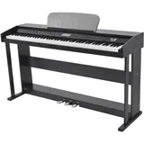 vidaXL Digitalpiano mit 88 Tasten und Pedalen Schwarz Melaminplatte