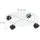 Relaxdays Pflanzenroller 4er Set Ø 32 cm