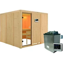 Karibu Arvika inkl. 9 kW Ofen + ext. Steuerung